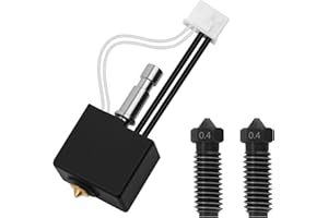 Nssnlur Kobra S1 Hotend Kit con 2 boquillas de acero endurecido de 0,4 mm, extrusora Hotend Heatbreak Thermister, juego de boquillas de acero endurecido para Anycubic Kobra S1/Kobar S1 Combo 3D