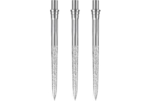 Caliburn Evo Dartspitzen, gerauter, glatter Griff, kein Lippendesign, Präzisions-Stahlspitzen, mehrere Farben