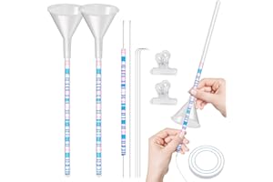 MITTIMIYA 2 embudos de Cuentas con 5 Agujas de Cuentas – Kit de Herramientas de Cuentas para Cuentas de Arcilla, Herramientas de Cuentas para Hacer Joyas con Agujas de Cuentas, Pulseras, Collares