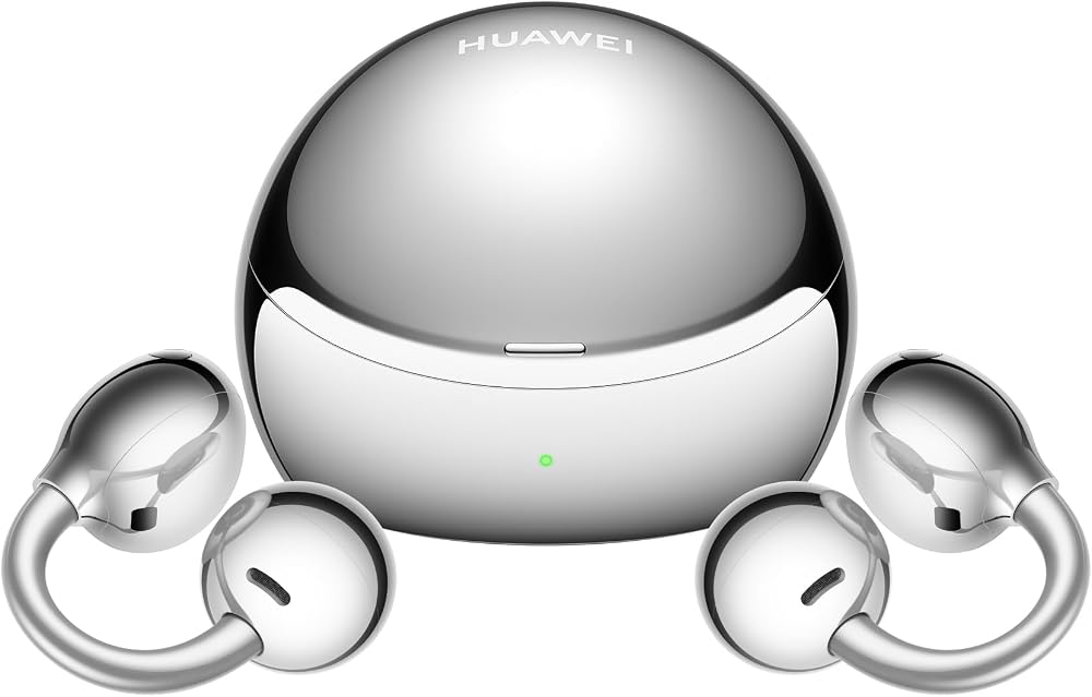 HUAWEI FreeClip 2 S Kablosuz Kulaklık, Hafif Tasarım, Konforlu Kullanım | Göz Alıcı Şarj Kutusu, Adaptif Açık Kulak Dinleme Deneyimi, IP57, Ultra Net Görüşmeler, iOS ve Android ile Uyumlu,Gümüş