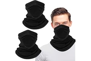 HUGWAIT 2 Confezione Ghetta Collo Multiuso da Uomo e Donna Estivo, Maschera Protezione Solare, Ghetta Collo Elastica Multifunzione Traspirante, Ideale per Motociclismo, Ciclismo, Escursionismo e Corsa