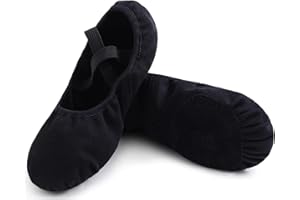 Uniuni Scarpe Danza Bambina Elastic Scarpette Danza Classica Donna Mezze Punte Ginnastica Scarpe Ballerina per Ragazze e Donna