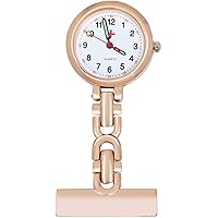 Weiße Nurse Fob Uhr - Ärztetaschenuhr Mit Clip Für Kittel & Uniform