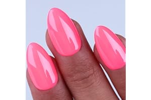Imtiti Smalto Semipermanente Unghie Neon, 15ml Smalti Semipermanenti Per Unghie Neon Rosa UV Led Soak Off Smalto Gel Unghie UV Naturale Gel Nail Polish Per Uso Professionale e Domestico