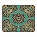 Produktbild Gaming Mauspad Blue Oriental Filigree Pattern of Mandala Colorful Carpet Shawls Green Asian 11.8"x 9.8" Decor Office Nonslip Rubber Backing Mousepad Mouse Mat