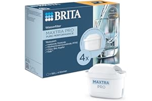 BRITA Wasserfilterkartusche MAXTRA PRO Pure Performance (All-in-1) 4er-Pack – Original Ersatz-Wasserfilter für alle BRITA-Kannen: reiner Wassergeschmack – filtert PFAS, Chlor, Kalk & Metalle