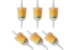 MNIIMALUXE 6 Stück Benzinfilter Kraftstofffilter Universal Sprit Filter 8mm 6mm,Dieselfilter,Kraftstofffilter Benzin,Flüssigkeitsfilter Benzinfilter für Rasenmäher PKW KFZ Auto Motorrad Roller Mofa Diesel Moped