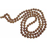 Arihant Gems & Jewels Rudraksha 5 Mukhi Jaap Mala For Pooja (Astrology) (108+1 Beads) Certified