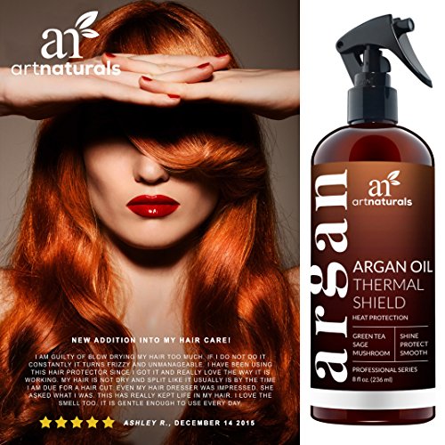 ArtNaturals Hitzeschutzspray Leave In Conditioner – 236 ml – mit Reinem Arganöl – Sulfat-frei - 5