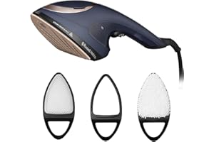 Russell Hobbs Steam Genie 2in1 Handheld Clothes Steamer with Ironing Option, Ready to Use in 1m, Power Indicator, 150ml Removable Tank, 3 Attachments, 10m Steam Time, 1400-1700W, 28370