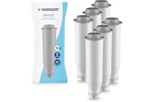 Wessper Vattenfilter Kompatibelt med AquaClaro Krups Claris F088, Melitta PRO AQUA, AEG, Bosch, Siemens, Gaggenau, Melitta, Neff Helautomat för Kaffe, 6-pack