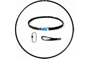 Play Juggling - Cerceau aérien pour Les disciplines aériennes et l'acrobatie - Diamètre 85 à 110 cm - Fixations : Plaque, Crochet, Sangle, Poutre et Plafond - pour l'acrobatie, la Lyre, Le Yoga