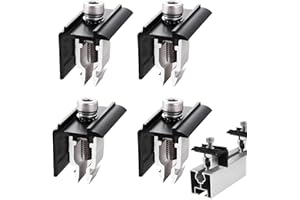LAZULITHIC 4 Stück Endklemme Halterung Balkonkraftwerk 30mm Endklemmen 30mm schwarz Solarpanel Halterung Randklemme Befestigung Solarmodul Set für gerahmte Modulhöhe 30mm-45mm (4pcs)