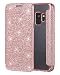 Produktbild Galaxy S9 Hülle,Galaxy S9 Case,S9 Case,Snewill Glitter Shiny Bling Slim PU Leather Folio Flip Handyhülle with Card Slot & Clear Soft TPU Back Cover Schutzhülle für Samsung Galaxy S9-Bling Rose Gold