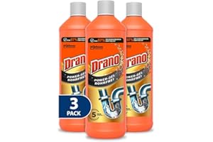 Drano (Mr Muscle) Power Gel Pulitore per tubi senza tubi, per cucina e bagno, rimuove l'intasamento, confezione da 3 (3 x 1000 ml)