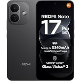 REDMI Note 17 Pro 5G, Smartphone 12+256GB, Black, 8340mAh Battery | 50MP OIS Camera, 67W Charge, Snapdragon&reg; 6s Gen 4, 3500 n