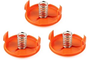 QOXEZY 1/2/5 pezzi tappo bobina per tagliabordi per Black & Decker BESTA525 BESTA528 BESTA530 ST1823, tosaerba ABS sostituzione bobina tappo