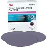3M 02088 Trizact Hookit 15,24 cm P1500 Grit Şeffaf Kaplama Zımpara Diski