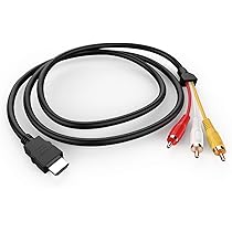 Câble Audio/vidéo METRONIC 3x RCA Mâle Vers RCA Mâle - 1 Mètre - Noir