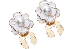 Hezhou 2 Pcs Elegantes Knopfabdeckungen Dekorative Smoking Knopfbezüge Abnehmbarer Knopf Hemdknopf Clips Köpfe Schmuck Legierung Cufflinks Manschettenknöpfe Für Damen Kleidung Basteln