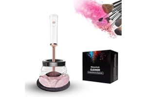 ‎SENHUI Make Up Pinselreiniger Trockner,10 Sekunden Waschen Und Trocknen,Ruhig Und Anti-Shake,Elektrische Pinselreiniger Set,Automatische Tiefenkosmetik-Make-Up-Pinselwerkzeug(Weiß)