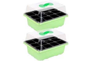 Schramm® Propagatore circa 19x15x7cm propagatore 1, 2 o 4 pezzi set di mini-serra propagatore con coperchio e ventilazione, Numero:2 pezzo