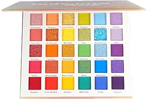 VOLUMOON Paleta kolorowych cieni do powiek, profesjonalna wodoodpornia długotrwała paleta do makijażu oczu, 30 kolorów