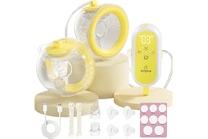 Saglve Tiralatte Elettrico Indossabile - 80g Tira Latte Neonati con 4 Modalità 12 Livelli 300mmHg, Portatile Ricaricabile 21/24mm Flangia Breast Pump Electric Portatile Casa, Ufficio, Viaggio