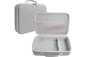 FEEGOW Boîte de rangement pour Ecovacs Mini – pour Winbot – Boîte de rangement portable en EVA – Protection antichoc pour outils robots de nettoyage de verre (gris)