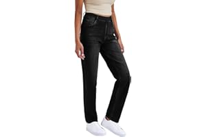 LaiEr Jeans de Yoga Elásticos de Cintura Alta para Mujeres,Pantalones de Fitness, Pantalones de Pull on Corte Micro Suaves y Cómodos Bootcut para Deportes de Yoga Fitness.