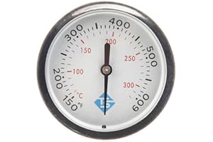 HEIBTENY Metall-Ofenthermometer,Für Weber Grill-Thermometer,150-600℉,Edelstahl-Grill-Thermometer-Zeiger