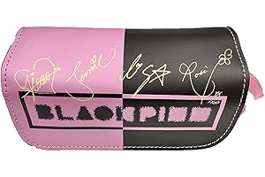 FCMTFV Black-pink Astuccio,Black-pink Anime Astuccio Bambina,Black-pink Grande Capacità Portapenne,Black-pink Scuola Elementare Matita Case,Per Bambini Adolescenti Casa Ufficio Scuola