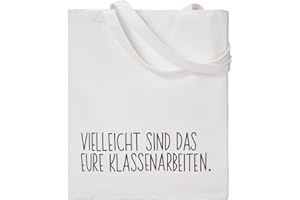 RF&CM Vielleicht ist es deine Klassenarbeit. Lehrergeschenk. Geschenke für Lehrer. Jutebeutel zum Start in die Ausbildung.witziger Baumwollbeutel .Geschenkidee Abschied Lieblingslehrerin