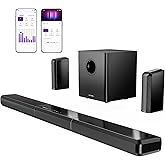 ULTIMEA Akıllı TV i&ccedil;in 9.1ch Ses &Ccedil;ubuğu, Ayrılabilir Ev Sineması Surround Ses Sistemi, Uygulama, Apollo S90