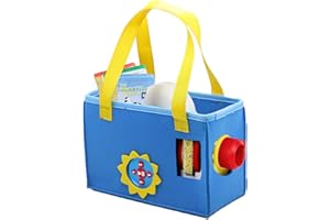 ROKEBLAU Portable Cute Case for Little Tikes Story Dream Machine Starter Set, Folded Felt Bag with Thick Handles, Easy Carrying (Blue)
