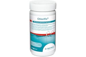BAYROL Chlorifix 1 kg - Chlorgranulat Pool zur Schockchlorung bei Wasserproblemen, trübes Wasser, Algen im Pool - schnelllöslich - Chlor Granulat Pool- Algenvernichter