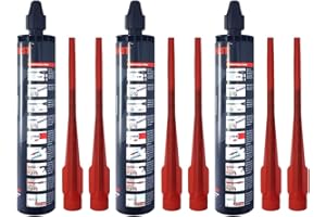 REMSTALER BEFESTIGUNGSTECHNIK 3x Remstaler VERBUNDMÖRTEL 300ml | -HÖCHSTE QUALITÄT- made in GERMANY | Injektionsmörtel | Montagemörtel