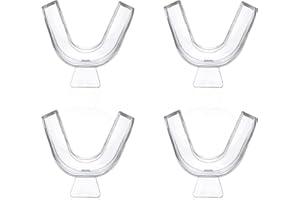 MOECKEARLA Mouth Guard for Teeth Grinding, 4 Pcs 2 Sizes Best Gum Shield for Grinding Teeth, Anti Grinding Sleep Mouth Guard to Prevent Bruxism for Adults & Kids, Teeth Grinding Guard for Sleeping at Night