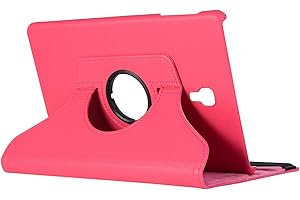 Lobwerk Schutzhülle für Samsung Galaxy Tab A SM-T590 T595 10.5 Zoll Hülle Flip Case 360° Drehbar + Touchpen Pink