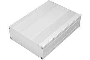 Aluminiumkasten PCB Instrumenten Kühlbox Electronic Project Case 54×145 ×200mm, Silber
