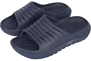 A2Z Mens Sliders Shower Sandals Lightweight EVA Non Slip Slip On Pool Beach Slides Open Toe House Shoes Soft Cushioned Recovery Flip Flops UK Sizes 7 8 9 10 11 12