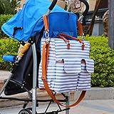 Damero Baby-Windel-Umhängetasche Windel-Tote für Mama – mit wechselnder Auflage, perfekt für Reise-, Arbeits- und Alltagsausflüge - 7