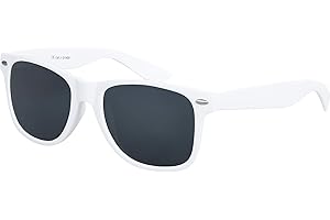 BALINCO Okulary przeciwsoneczne Nerd UV400 CAT 3 CE Rubber w stylu retro Vintage Unisex z zawiasem sprynowym dla kobiet i mczyzn (róne)