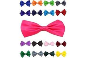 Doggie Style Store Bow Tie Dog Puppy Cat Kitten Pet Tuxedo Wedding Dicky Bowtie Birthday Party Tux Fancy Dress Neck Collar Magenta Rose Pink