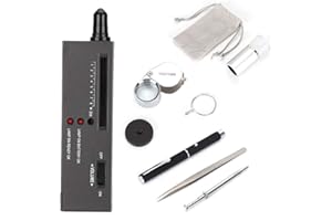 HAPIVIDA Rilevatore di Diamanti per Gioielli e Penna Tester con Luce, Lente d'ingrandimento Professionale 10x21 mm, per Test di Diamanti, Zaffiro, Rubino, Cristallo, Agata, Giada, Gemme