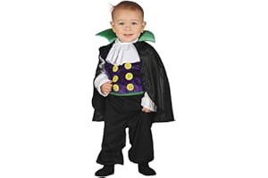 Generique - Kleiner Vampir Kostüm für Kleinkinder schwarz-lila-grün