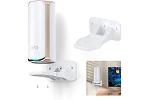 EDUP LOVE EDUP Kit de Support Mural Orbi WiFi 7, Support ABS pour routeurs Orbi & Nighthawk, Gain de Place, Compatible Orbi WiFi 7 Mesh et routeurs Nighthawk WiFi 7 (Blanc, Lot de 1)