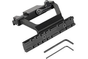 FOCUHUNTER Montage sur Rail de Lunette latérale Support de Type A-K Picatinny Weaver Noir AK Rail de Montage latéral AK Rail latéral d 'Installation de Picatinny Rail Scope AK