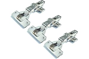 COMFERUT Adelchi Ferrari S.P.A. Cerniera piana Ferrari Clip da 35 mm con base per anta in legno - 3 unità