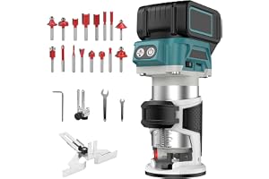 Batteridriven överfräs kompatibel med Makita 18 V batteri, 800 W borstlös trätrimmer, batteriöverfräs trimmer för Makita, bat